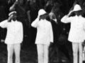 Raising the Union Jack in Samoa