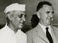 Jawaharlal Nehru with Sidney Holland