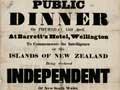 Public dinner celebrating independence from New South Wales