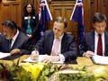 Signing a Treaty of Waitangi claim settlement