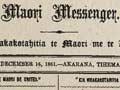 Māori newspaper, 1861