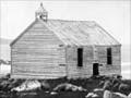Remains of a chapel and school, Ruapuke Island, 1895