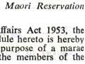 Marae land Gazette notice, 1972
