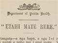 Māori health publication, Etahi mate rere, 1902