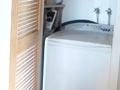 Washing machine in a cupboard, 2013