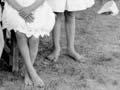 Children with bare feet, early 20th century