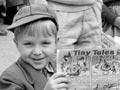 Boy reading Jack and Jill magazine, 1959 