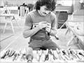 Carving a meeting house, 1986