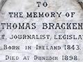 Thomas Bracken's grave