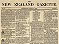 First issue of the New Zealand Gazette, 1839
