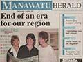 Last issue of the Manawatu Herald, 1997