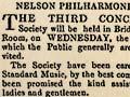  Nelson Philharmonic Society advertisement