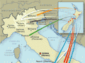 Chain migrations from Italy, 1890s–1970s