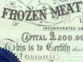 Frozen meat company share certificate