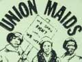 Women and union badges