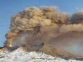 Mt Ruapehu erupting ash 