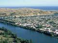 Wairoa town and river, early 2000s