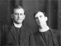 Nicholas Moore (right) and his friend and fellow priest John McKenna, photographed probably about 1913