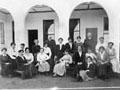 Isabel Fraser and first staff of Iona College, Havelock North