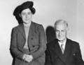 Nancy Northcroft and her father, Erima Harvey Northcroft, 1947