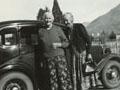 Sarah Salmond (left) and friend, photographed in Queenstown, 1950s