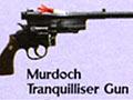 A $2.50 postage stamp featuring both a photograph and technical drawings of Colin Murdoch’s tranquilliser pistol