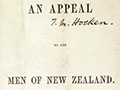 An appeal to the men of New Zealand