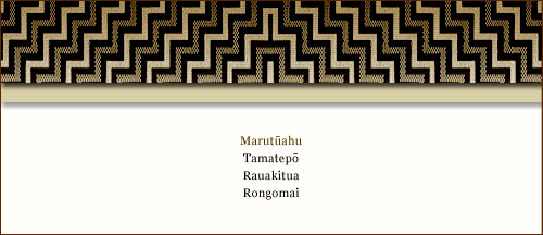 He whakapapa mō Ngāti Rongoū