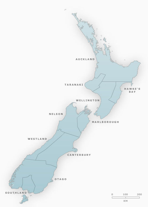 Land districts, 1877