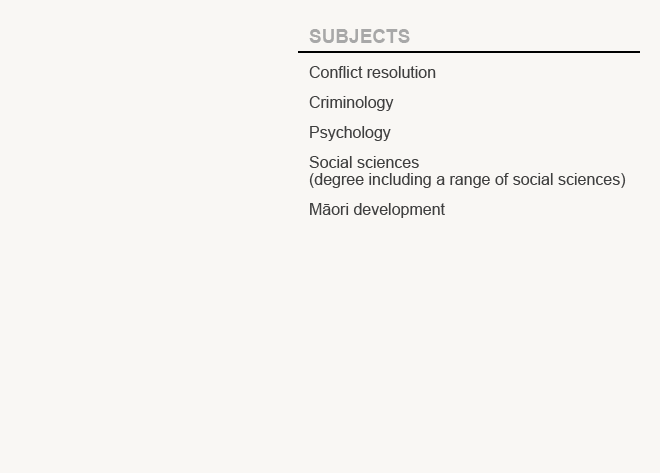 Auckland University of Technology 2014 Social Sciences subjects