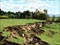 A rupture along a fault line