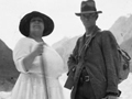 Rosina Buckman and Peter Graham on the Franz Josef Glacier, 1922