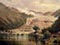 Pink and white terraces