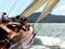 The classic yacht Tawera heads out into Auckland Harbour