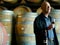 Joe Babich in the barrel room of the Babich winery