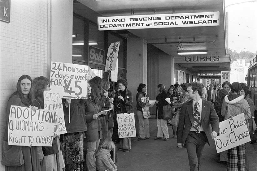 Protest about the Domestic Purposes Benefit, 1977