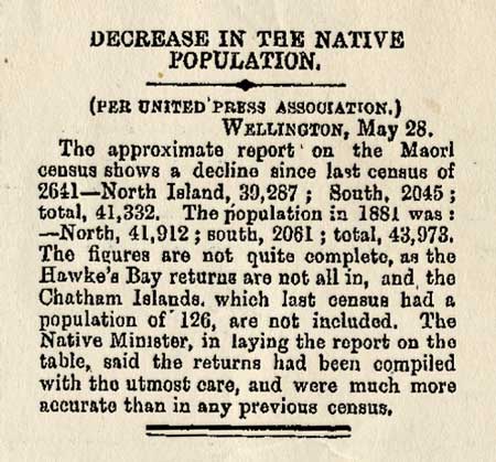 Declining Māori population