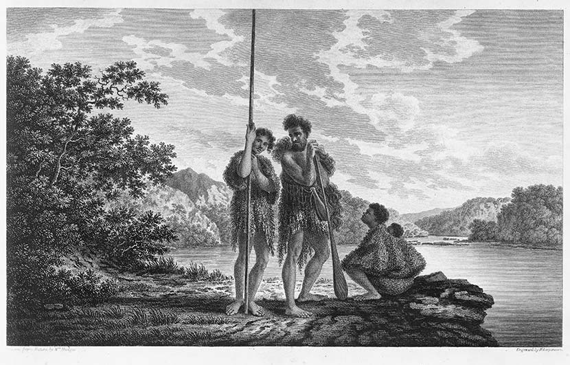 Māori family, 1770s