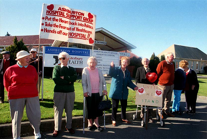 Hospital closure protest