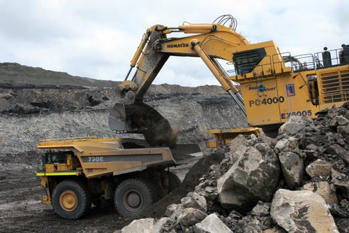 Opencast coal mining
