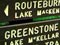 Signs on the Routeburn Track
