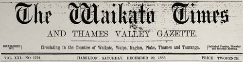 <em>Waikato Times</em> masthead
