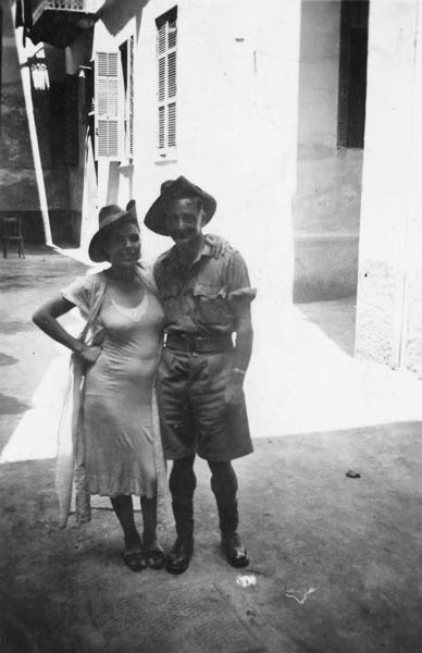 Soldier and local woman