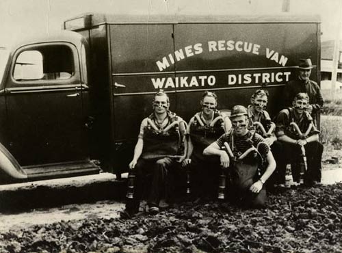 Mines rescue team