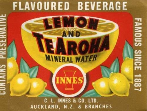 Lemon and Te Aroha label