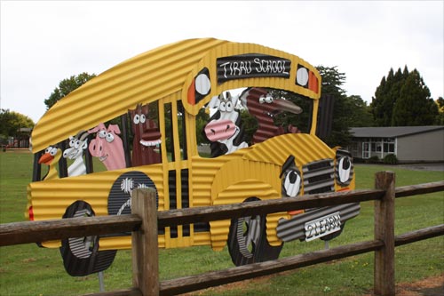 School bus sign