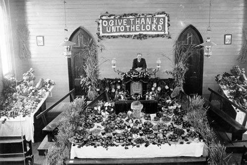 Harvest festival, about 1916