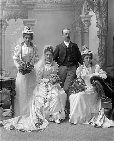 Traditional wedding, 1890s