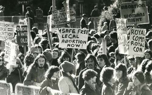 Abortion march, 1977
