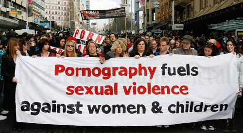 Protesting against Boobs on Bikes